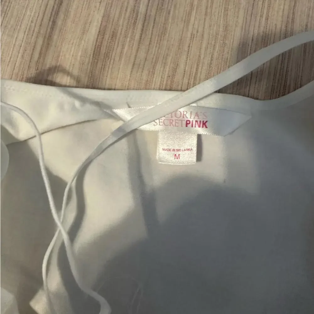Y2K PINK Victoria’s Secret White Cami Top